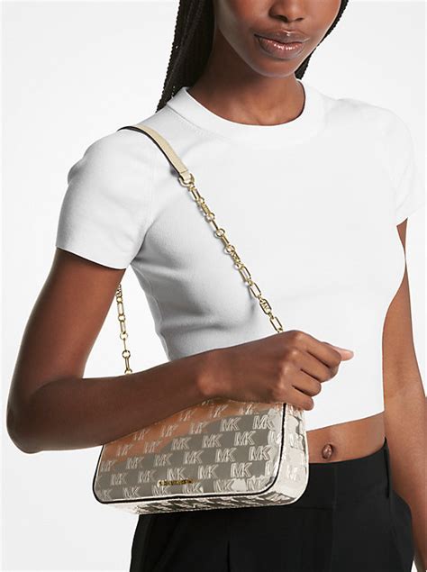 michael kors empire medium chain pouchette|Michael Kors empire chain link.